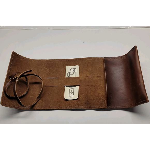 Rustico Saddle Leather Sidekick Organizer Bag Roll - Picture 5 of 8